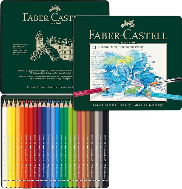 FABER-CASTELL FC117524 Albrecht Durer Artist Watercolor Pencils in A T