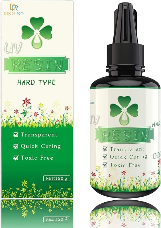 120g UV Resin: Crystal Clear, Hard, Low Odor Epoxy Glue, Solar and UV 