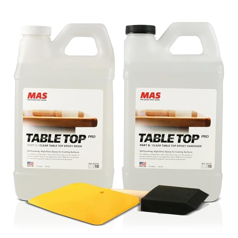MAS Epoxies Table Top Pro: Crystal Clear Resin for DIY Arts, Crafts, a