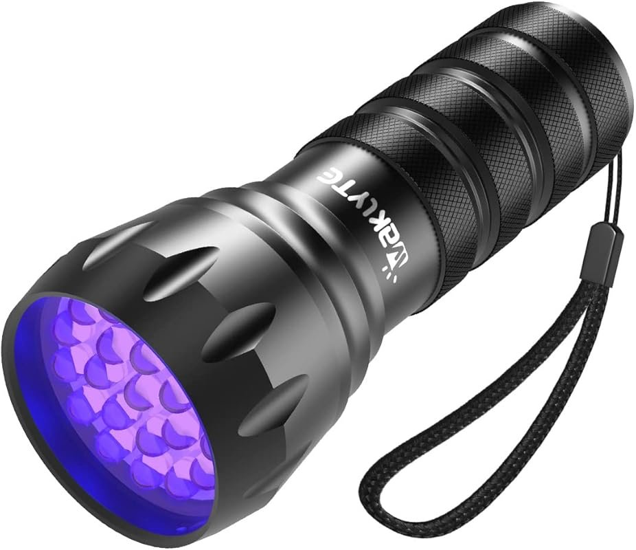 Waklyte Black Light UV Light, 21 LED 395nm UV Flashlight, Powerful Min