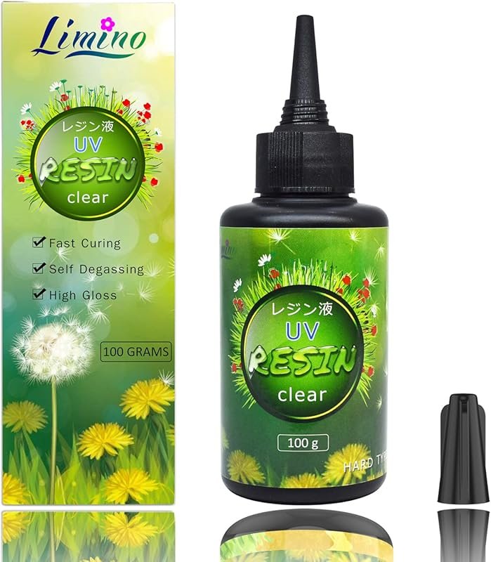 100g UV Resin: Crystal Clear, Hard Epoxy Glue, Solar and UV Lamp Cured