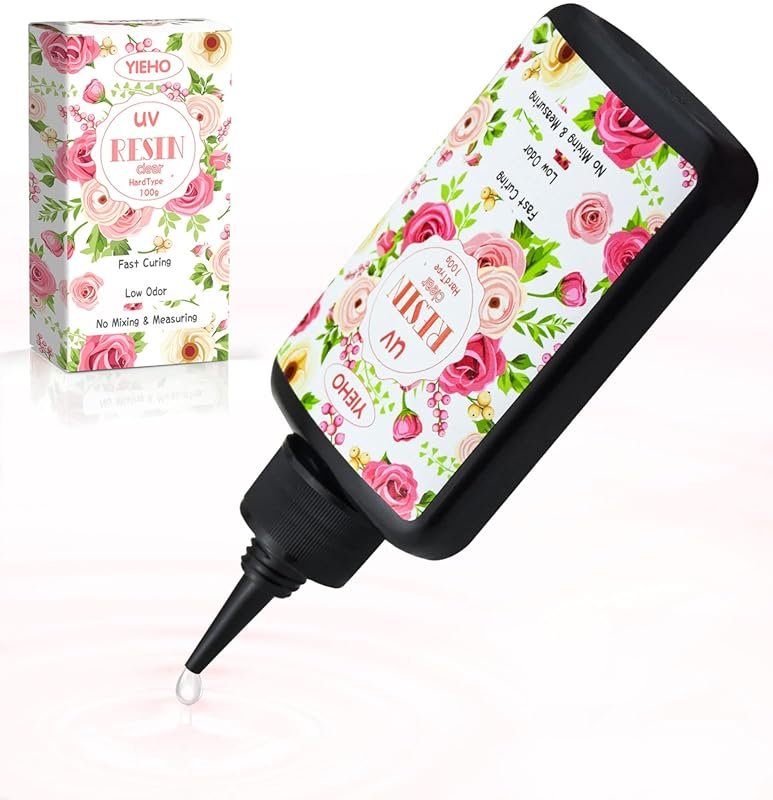 100g UV Resin: Crystal Clear, Hard Type, Premixed Epoxy Resin for Vari