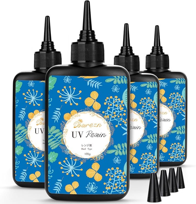 Bsrezn 400g UV Resin Hard, Crystal Clear UV Epoxy Resin for Jewelry Ma