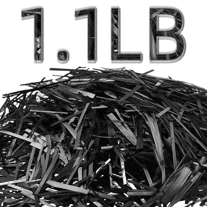 Chopped Carbon Fiber Kit, Black, Ideal for Resin Infusion and Reinforc