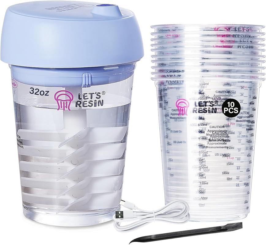 LET'S RESIN Auto Resin Mixer: Hands-Free, Easy Clean Electric Stirrer 