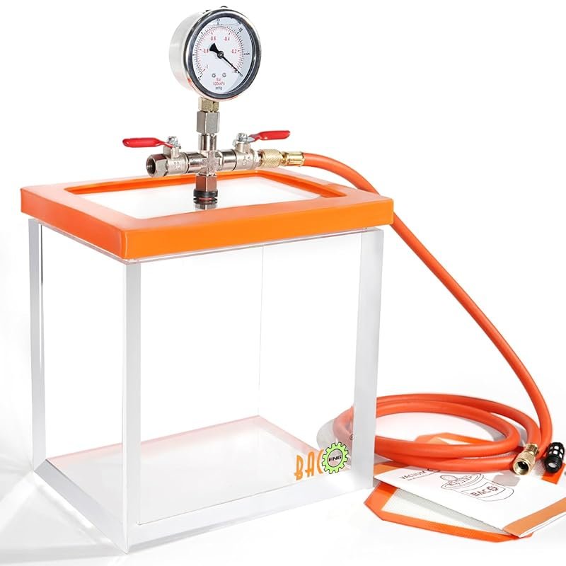 BACOENG 2 Gallon Acrylic Vacuum Chamber Kit for Resin, Silicone, and E