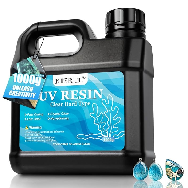 1000g Hard Type UV Resin Kit: Crystal Clear for Craft & Jewelry Making