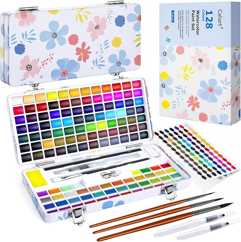 Caliart 128 Colors Watercolor Paint Set – An Excellent Choice for Begi