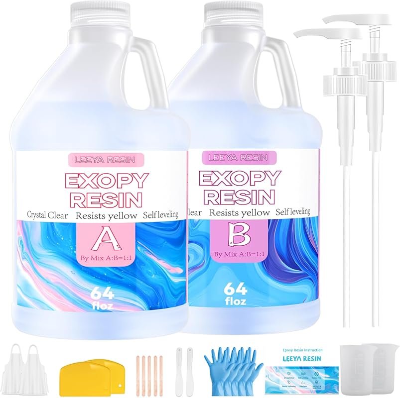 High Gloss Epoxy Resin Kit for Dice Making, Art, and Tabletop Projects