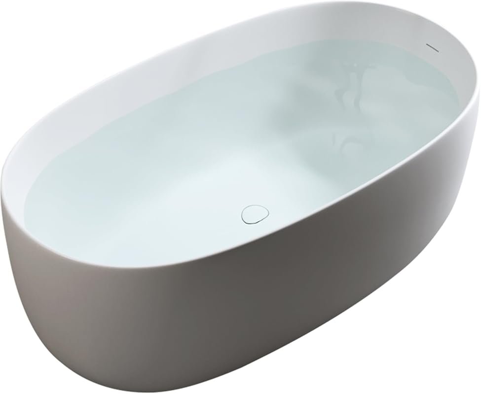 47'' Independent solid surface resin stone bathtub, a modern designed 