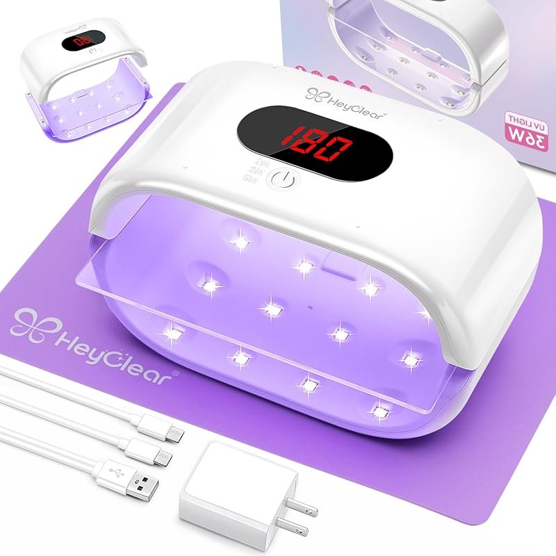 HeyClear UV Light for Resin, Large Double-Sided UV Lamp | 2-in