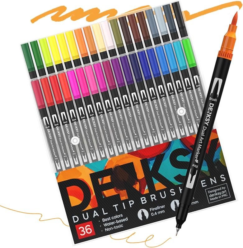 Watercolor Brush Markers Set