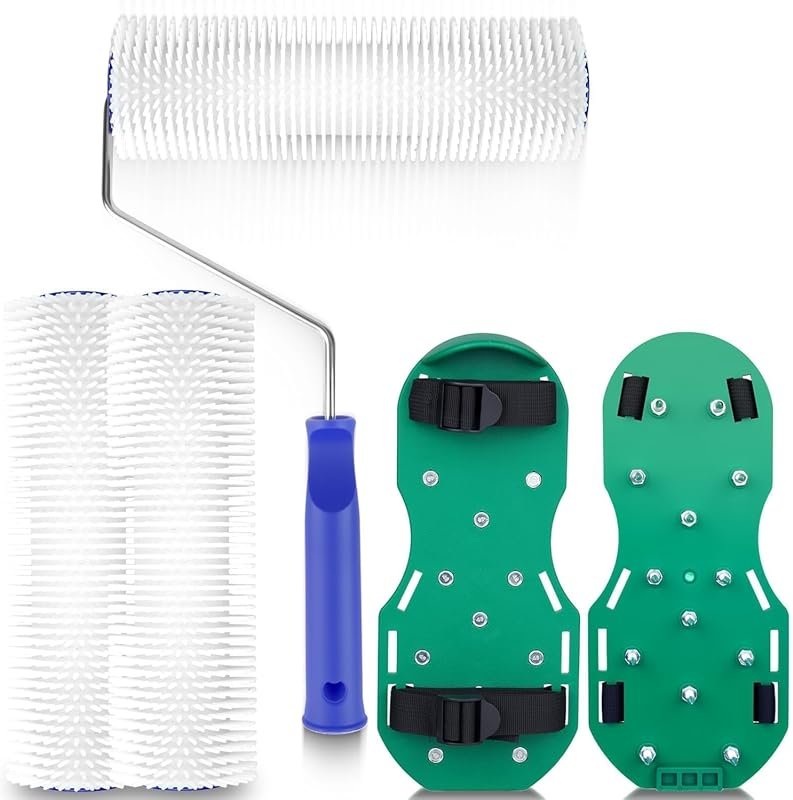 9-inch Spiked Roller for Self Leveling,Epoxy Shoes Spikes,Self Levelin