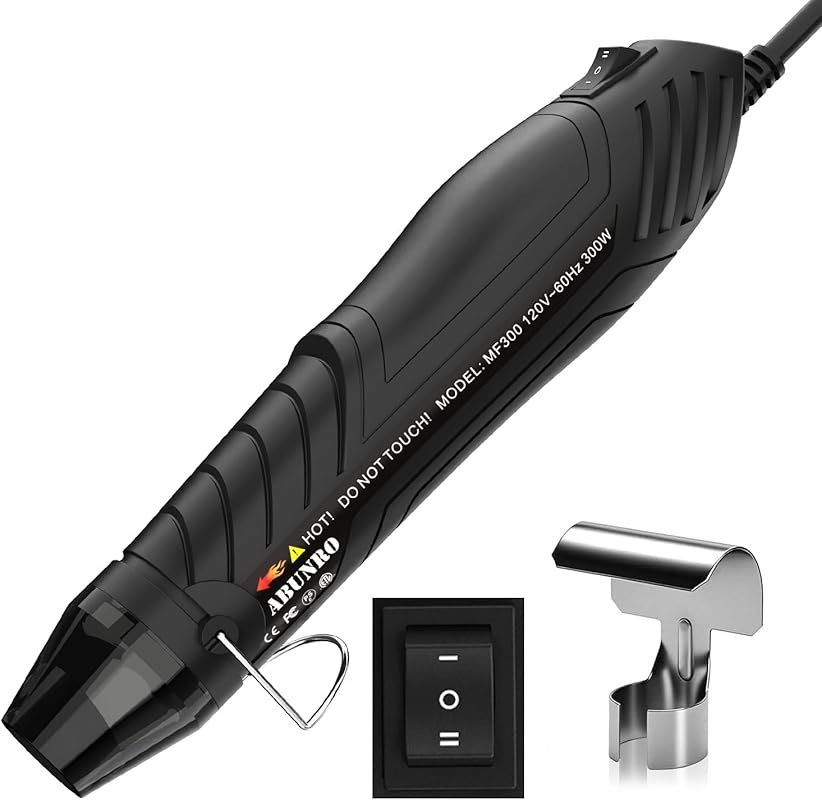 Fast Heating Mini Heat Gun for Crafts, Ideal for Epoxy Resin, Vinyl Wr