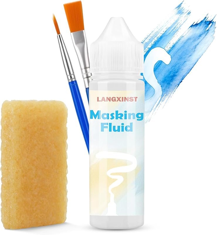 Best 30ml White Masking Fluid for Watercolor Painting, Ideal for Preci