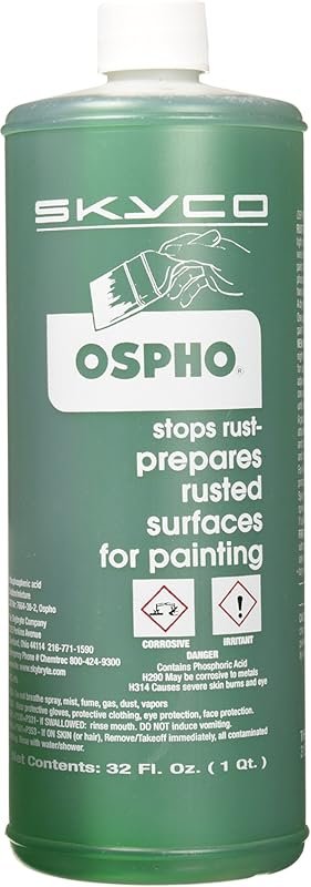 Ospho Metal Treatment, 32 oz. Solution for Preparing Metal Surfaces Be