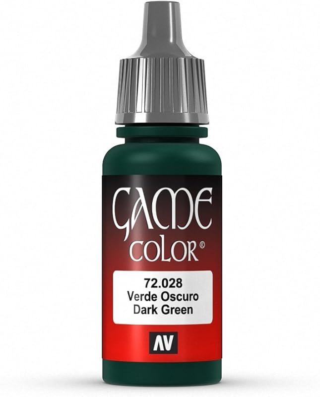 Vallejo Game Color Dark Green Paint, 17ml