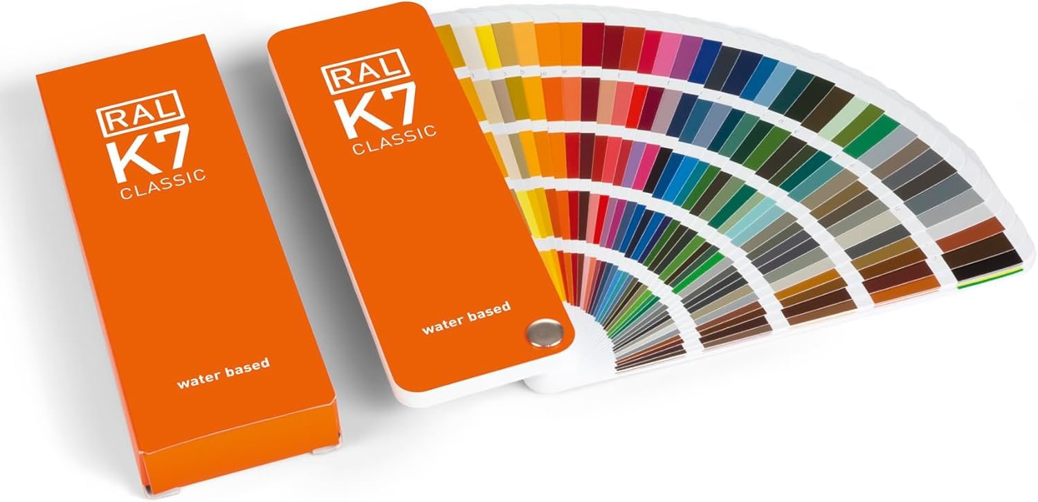 RAL K7 Color Chart, 216 Colors, Gloss, 5 Languages