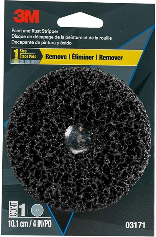 3M 4-inch Paint and Rust Stripper: Effective Chemical Remover for Meta