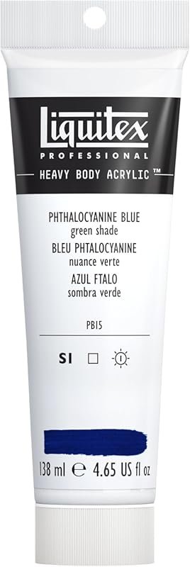 Liquitex Professional Heavy Body Acrylic Paint, 4.65-oz Tube, Phthalo