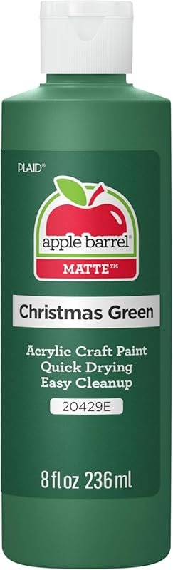 Apple Barrel Christmas Green Acrylic Paint: Achieve a Rich, Vibrant Da