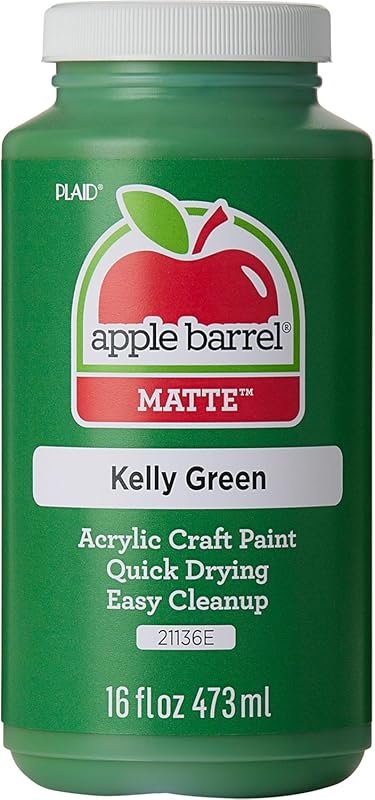 Apple Barrel Kelly Green Acrylic Paint: A Deep, Vibrant Green for Art
