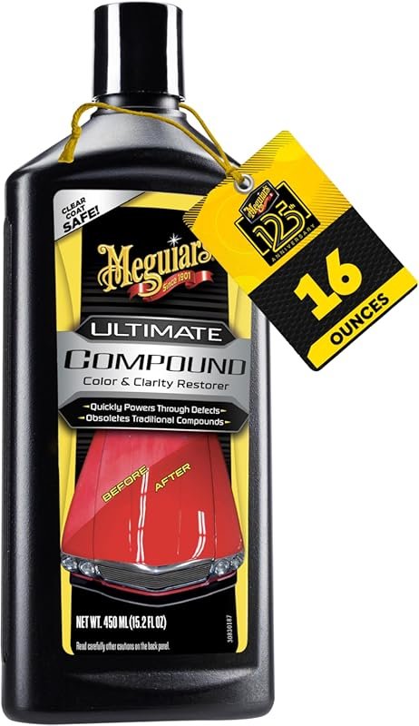 Meguiar’s Ultimate Compound Pro-Grade Car Scratch Remover for Paint Co