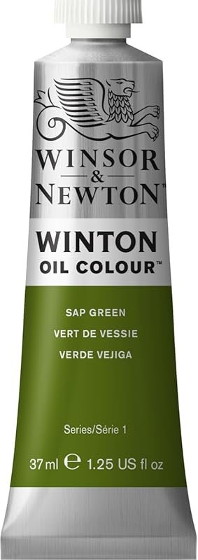 Winsor & Newton Winton Oil Color: Sap Green, a rich 37ml tube for arti