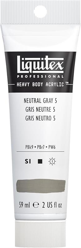 Liquitex Professional Heavy Body Acrylic Paint: Best Neutral Gray for 