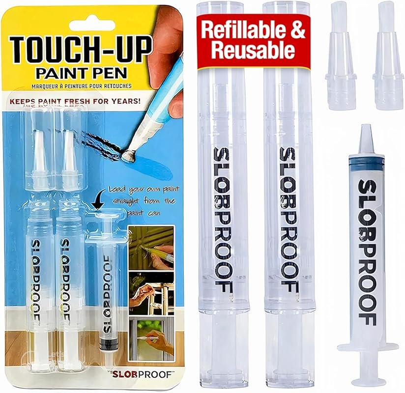 Slobproof Refillable Touch-Up Paint Pen, Mess-Free, Reusable Wall Pain