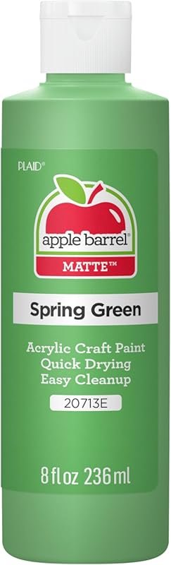Apple Barrel Acrylic Paint in delightful Spring Green, a versatile 8 f