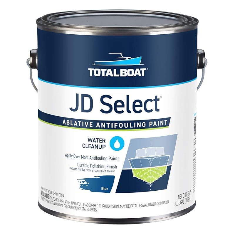 TotalBoat Blue Ablative Antifouling Bottom Paint for Fiberglass, Wood,