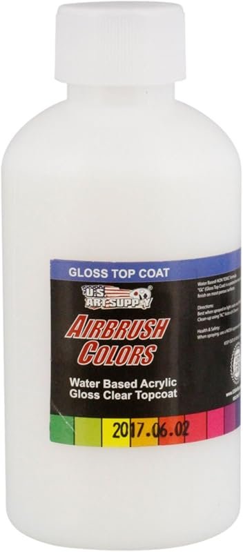 Clear Gloss Acrylic Airbrush Paint: Protective Top Coat for Artwork & 