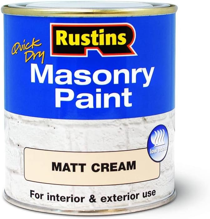 Rustins MASPC500 Masonry Paint Cream 500ml, 500