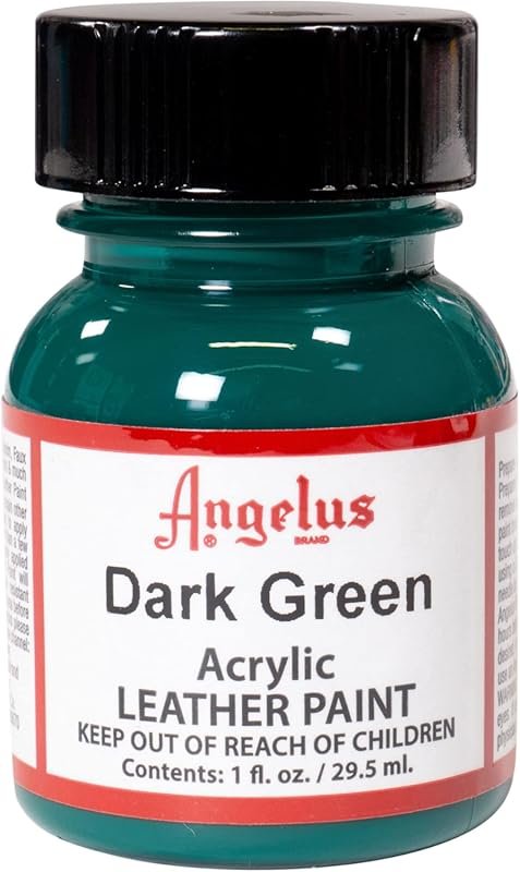 Angelus Acrylic Leather Paint, 1 Fl Oz , Dark Green