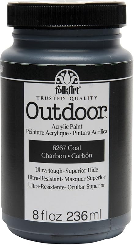 FolkArt Outdoor Acrylic Paint in Assorted Colors , Coal
