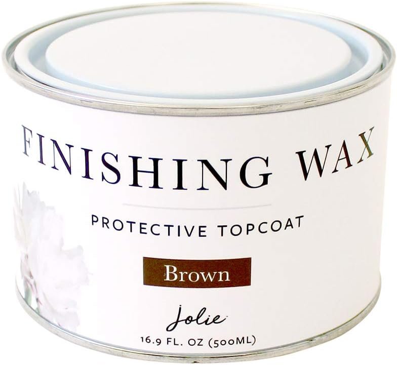Jolie Brown Finishing Wax: Protective Topcoat for Interior Walls, Furn