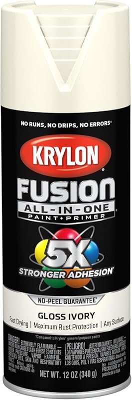 Krylon Fusion All-In-One Adhesive Spray Paint for Indoor/Outdoor Use, 
