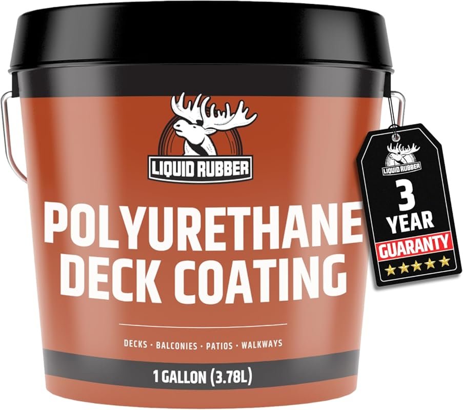 Liquid Rubber Polyurethane Deck Coating: Flexible, Waterproof, Smooth 