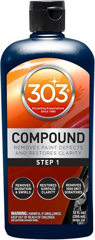 303 Products Compound: Restores Clarity, Removing Paint Defects, Oxida