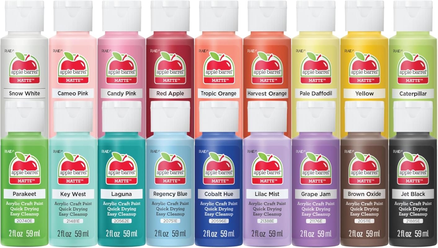 Pastel Dreams & Vivid Wonders Acrylic Craft Paint Collection: 18 Assor