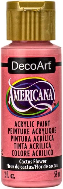 Deco Art Americana Cactus Flower Pink Craft Paint for Diverse Wood Sur