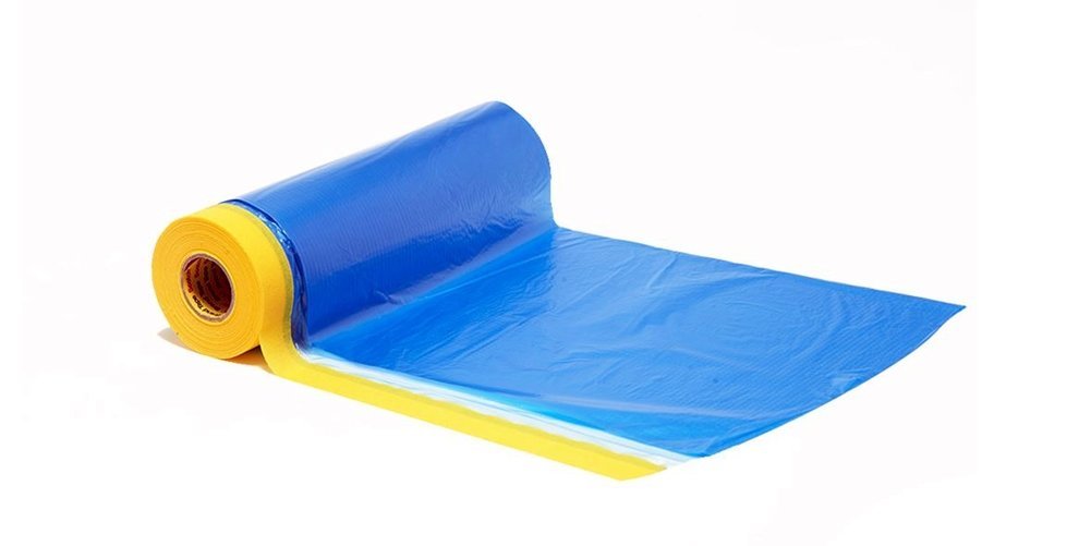 Automotive Masking Tape & Plastic Sheeting: Multi-Size, Pre-Taped Film