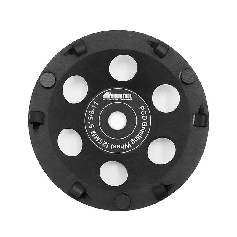 SHDIATOOL 5 Inch PCD Grinding Cup Wheel for Removing Paint, Epoxy, and