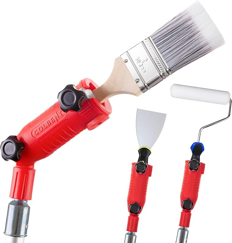 Multi-Angle Paint Brush Extender for Extension Poles, Great for Basebo
