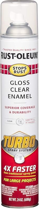 Rust-Oleum Clear Gloss Spray Paint for Durable Protective Finishes on 
