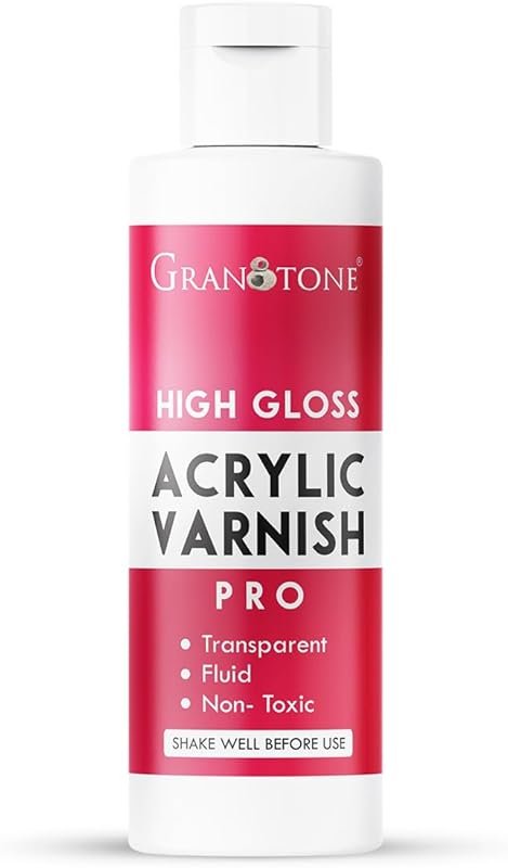 GRANOTONE Clear Coat Acrylic High Gloss Varnish Finish 3.38 fl oz 100 