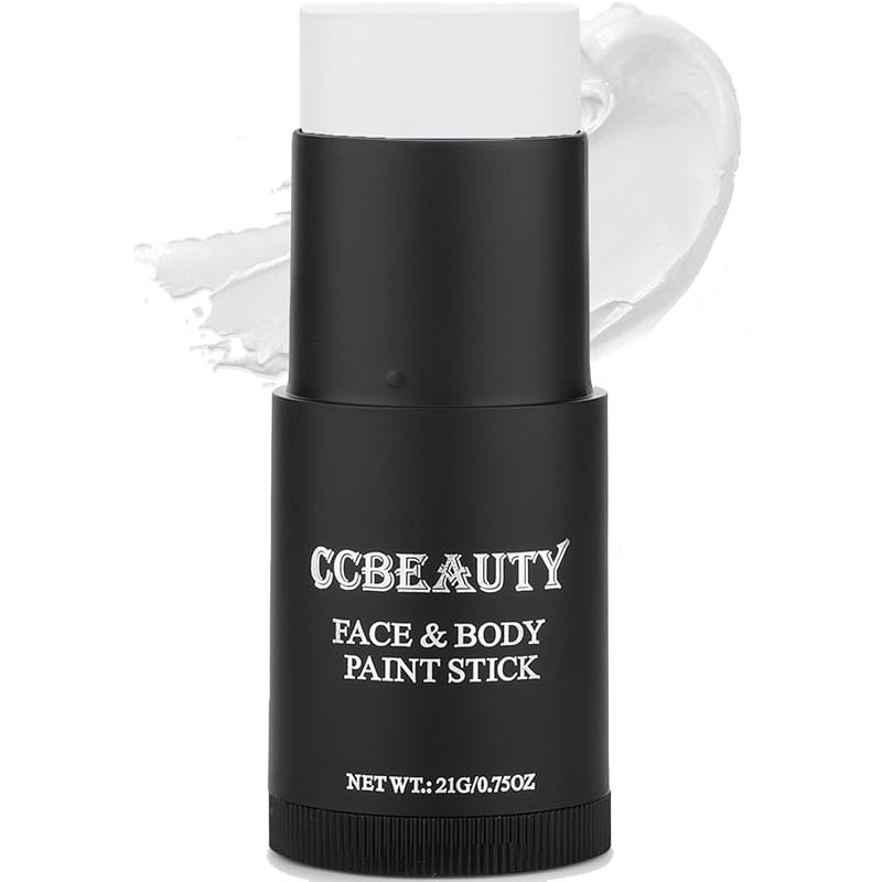 CCbeauty White Cream Body Paint Stick for Professional SFX Halloween C
