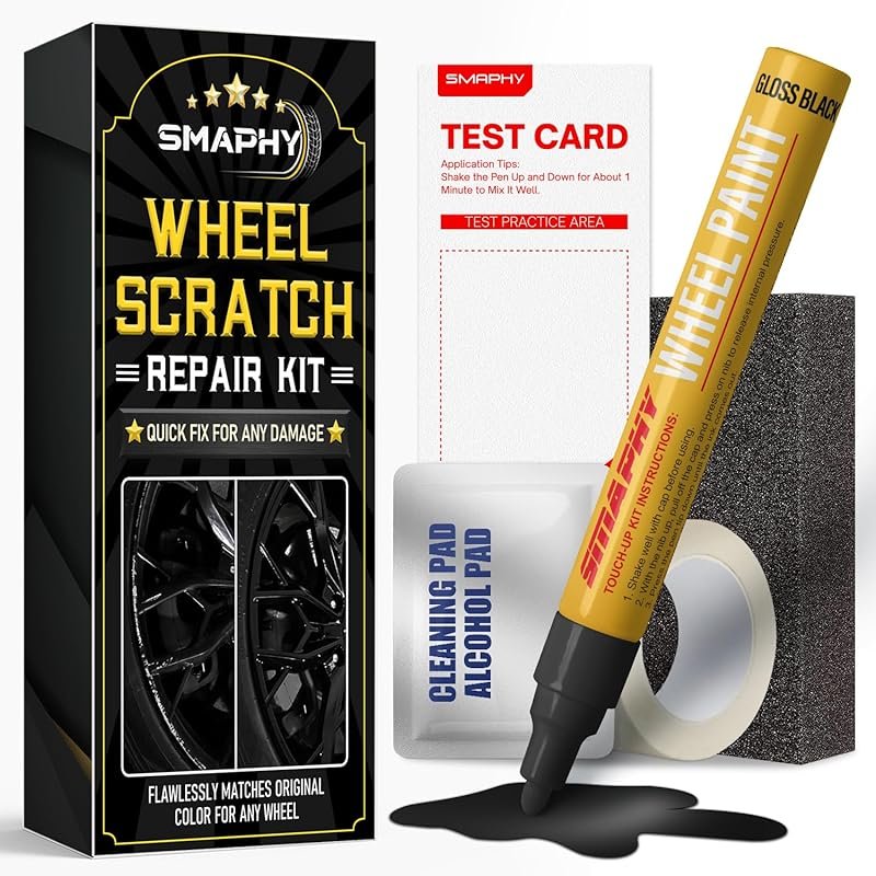 Best Gloss Black Wheel Paint Pen: Alloy Rim Repair Kit, Fixes Curb Ras