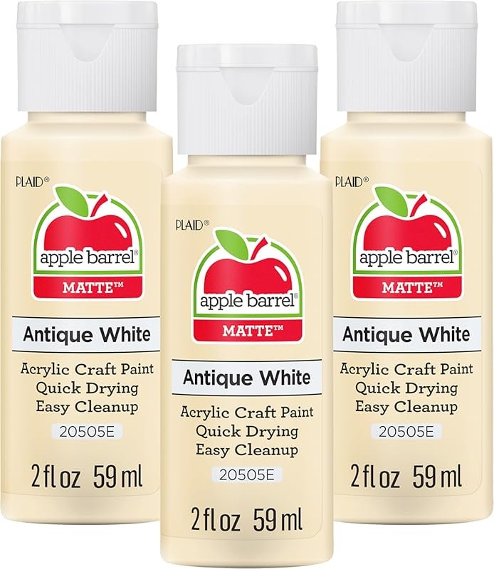 Apple Barrel Acrylic Paint in Antique White for Crafts and DIY Project